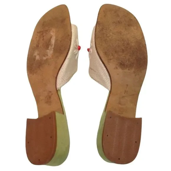 Vintage Zalo Sandals With Flowers